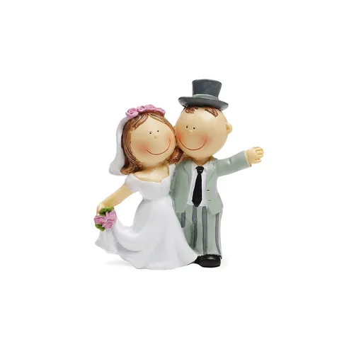 Couple de mariés, 9 cm
