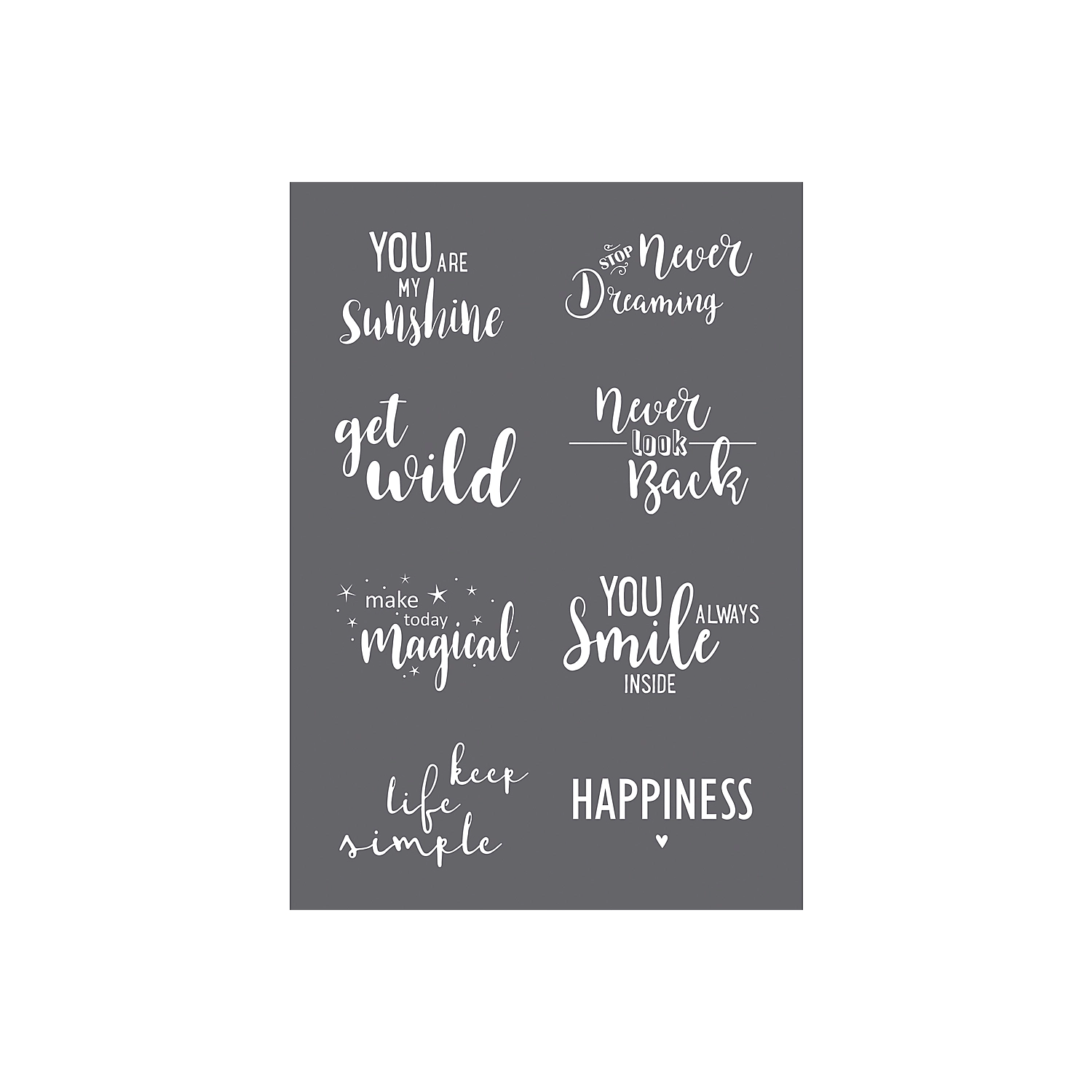 Rayher Pochoir pour sérigraphie "expressions