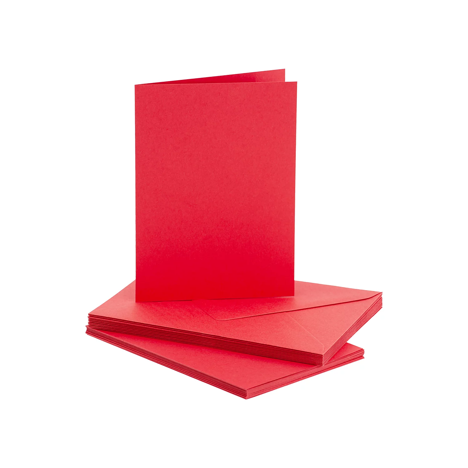 Doppelkarten & Hüllen, rot, A6 / C6, je 10 Stück Image