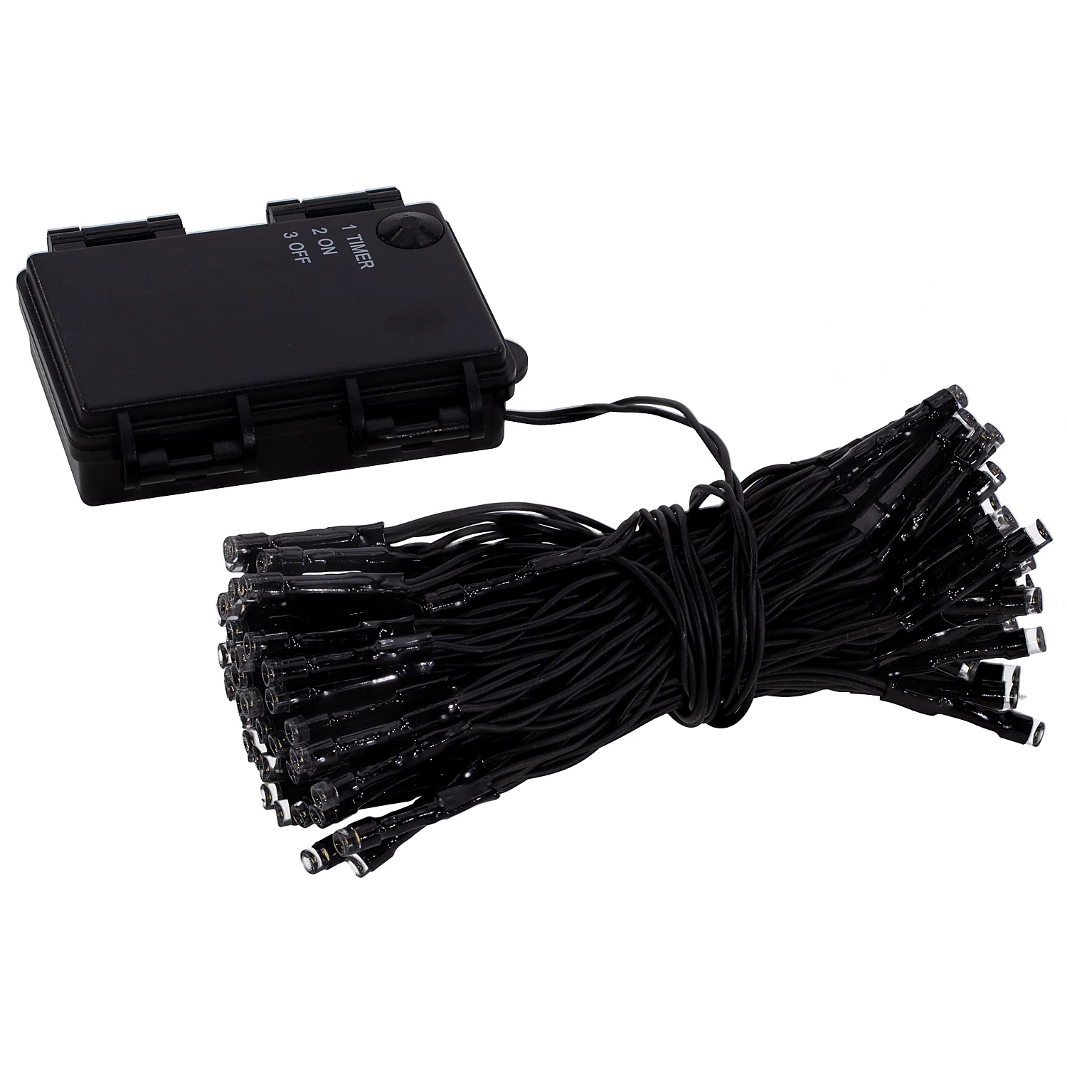 LED Lichterkette mit Batteriekasten für den Außenbereich und Timer, 96 Birnchen Image