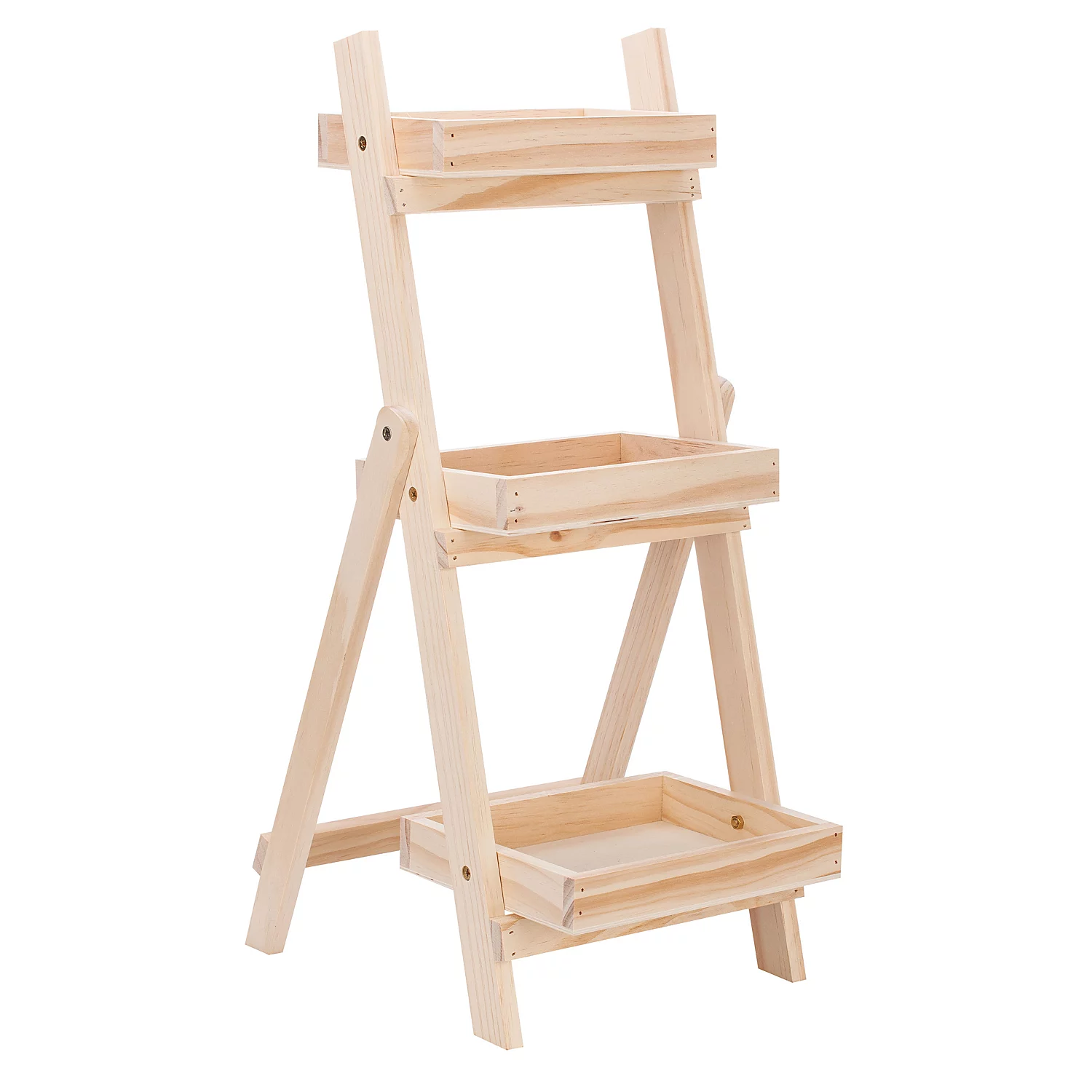Holz-Regal Leiter, 58 x 25 x 25 cm