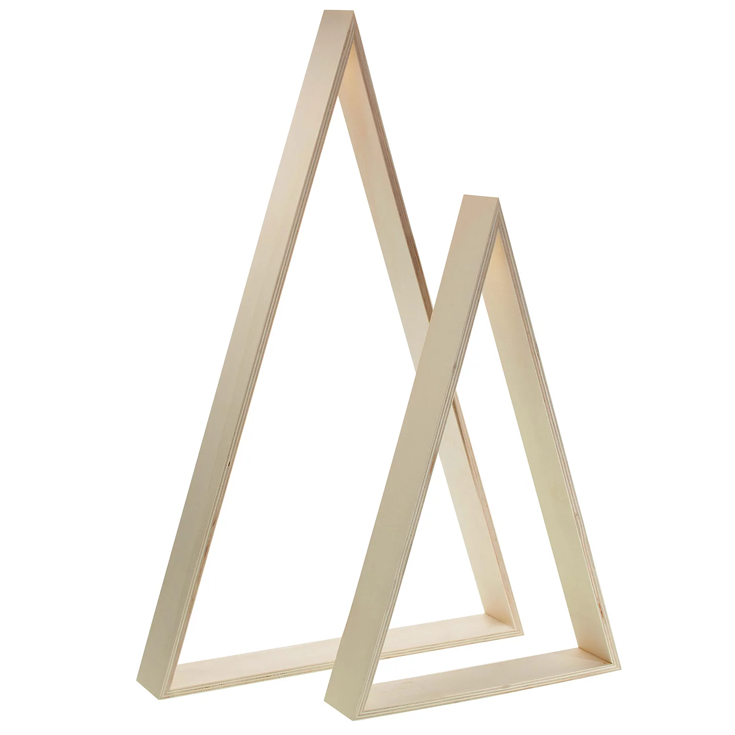 Bäume aus Holz, 55 cm und 41 cm, 2 Stück Image