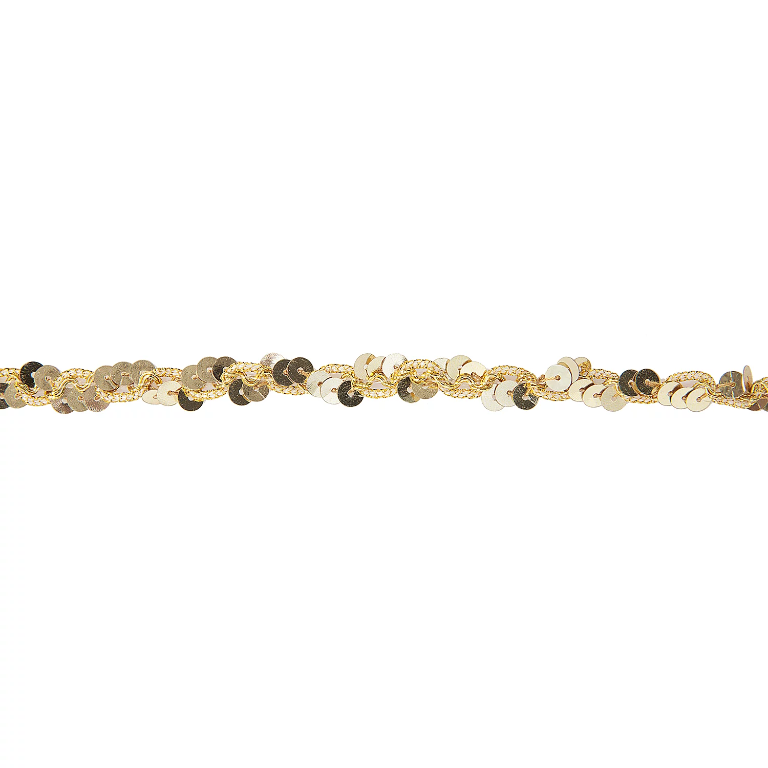Metallic-Paillettenband, gold, Breite: 10 mm, Länge: 3 m Image