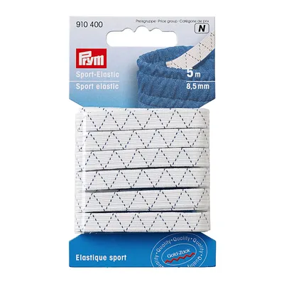 Prym Gold-Zack Sport-Elastic, Breite: 8,5 mm, Länge: 5 m