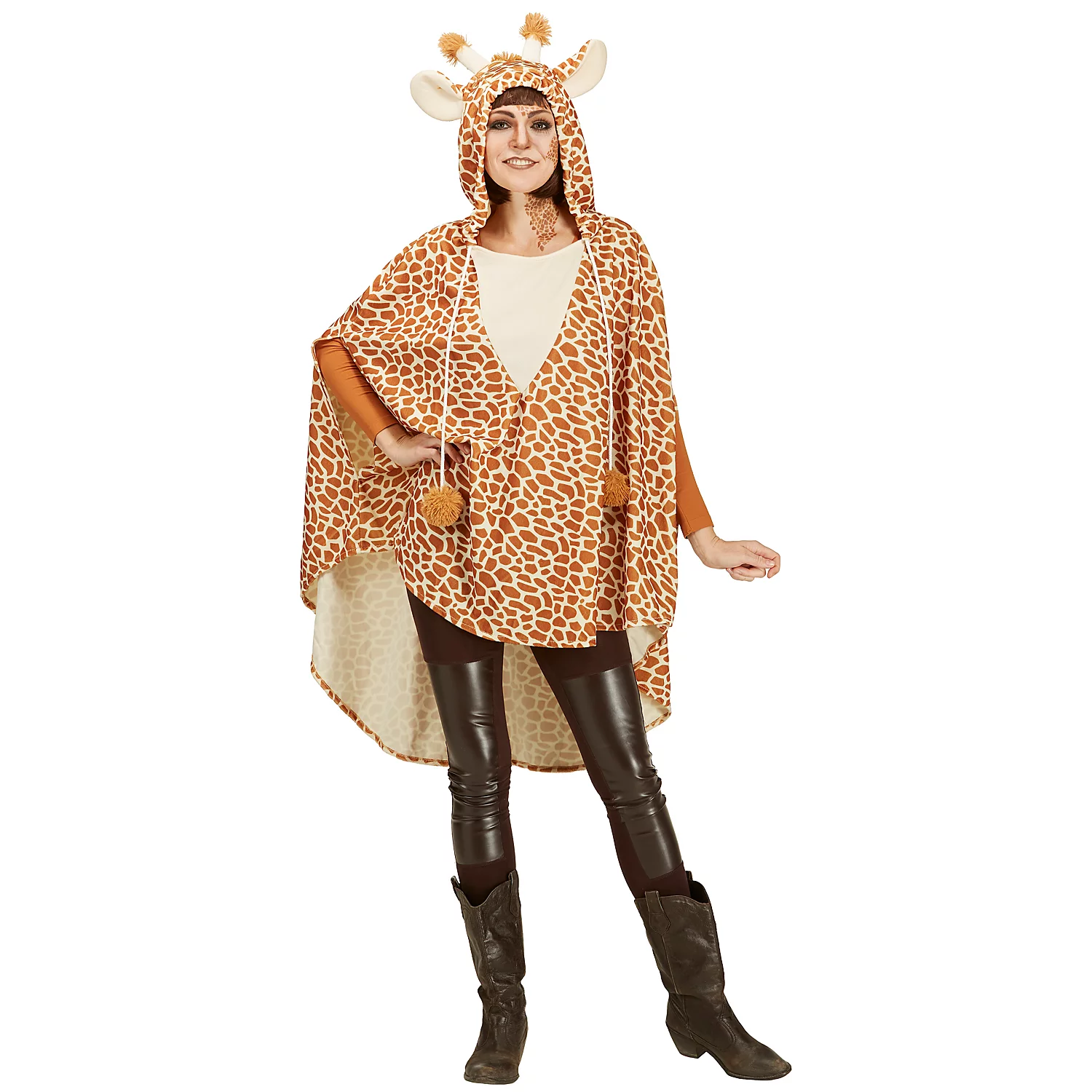 buttinette Giraffen-Poncho, unisex Image