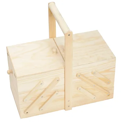 Nähkästchen aus Holz, 35 x 18 x 18 cm Image