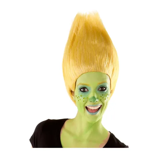Perruque ""troll"", jaune