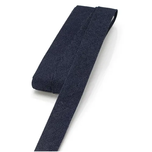 buttinette Schrägband Jeans, marine, Länge: 5 m