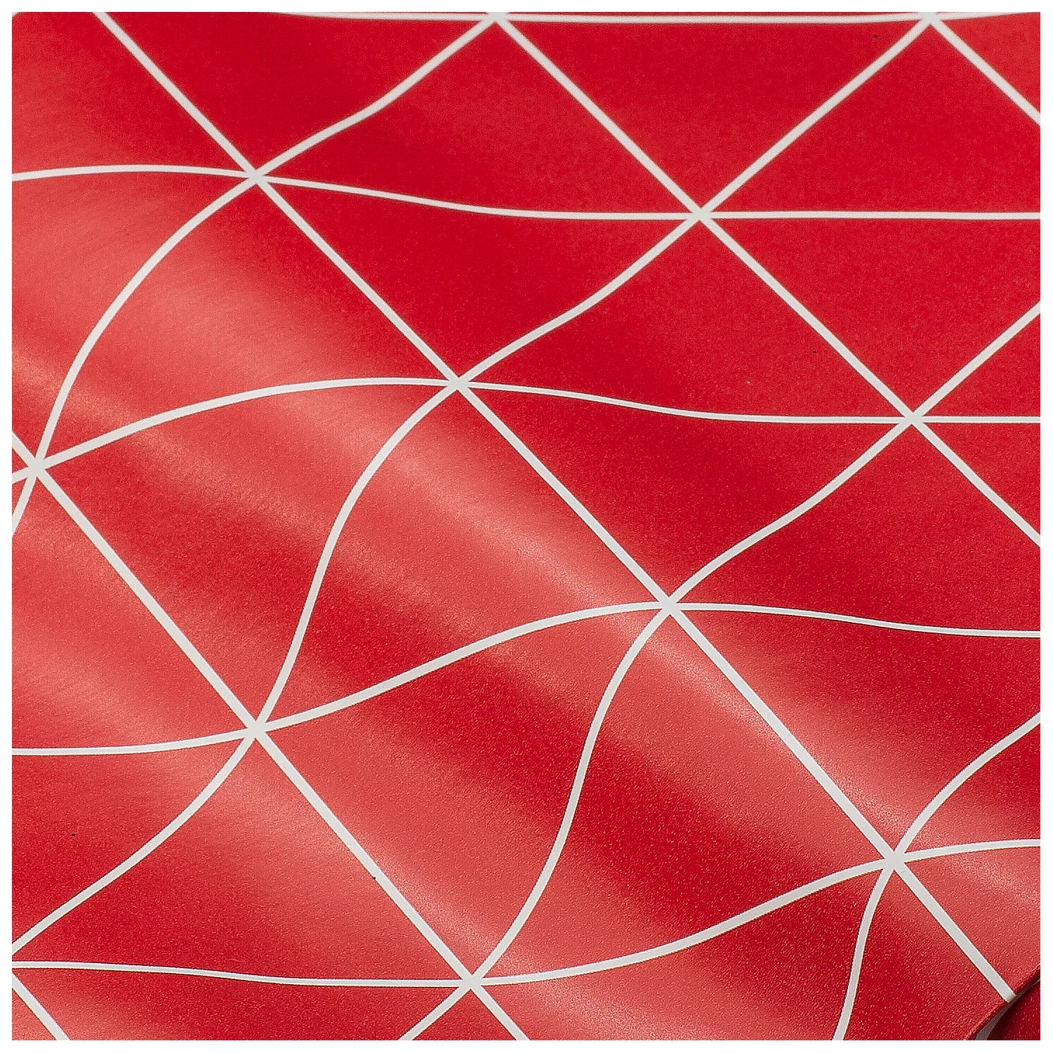 Abwaschbare Tischwäsche - Wachstuch Dreieck, rot Image