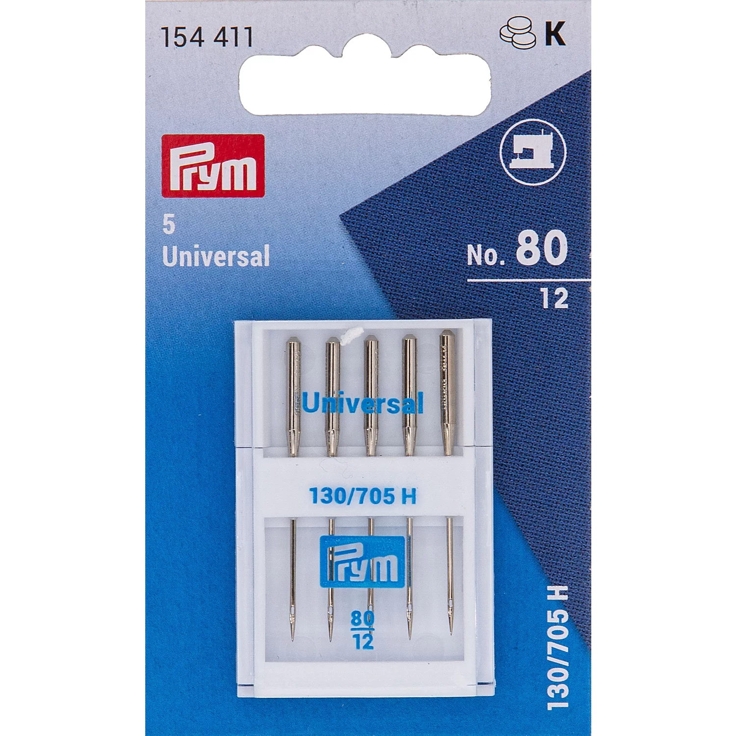 Prym Nähmaschinennadeln Universal, Stärke: 80, Inhalt: 5 Stück Image