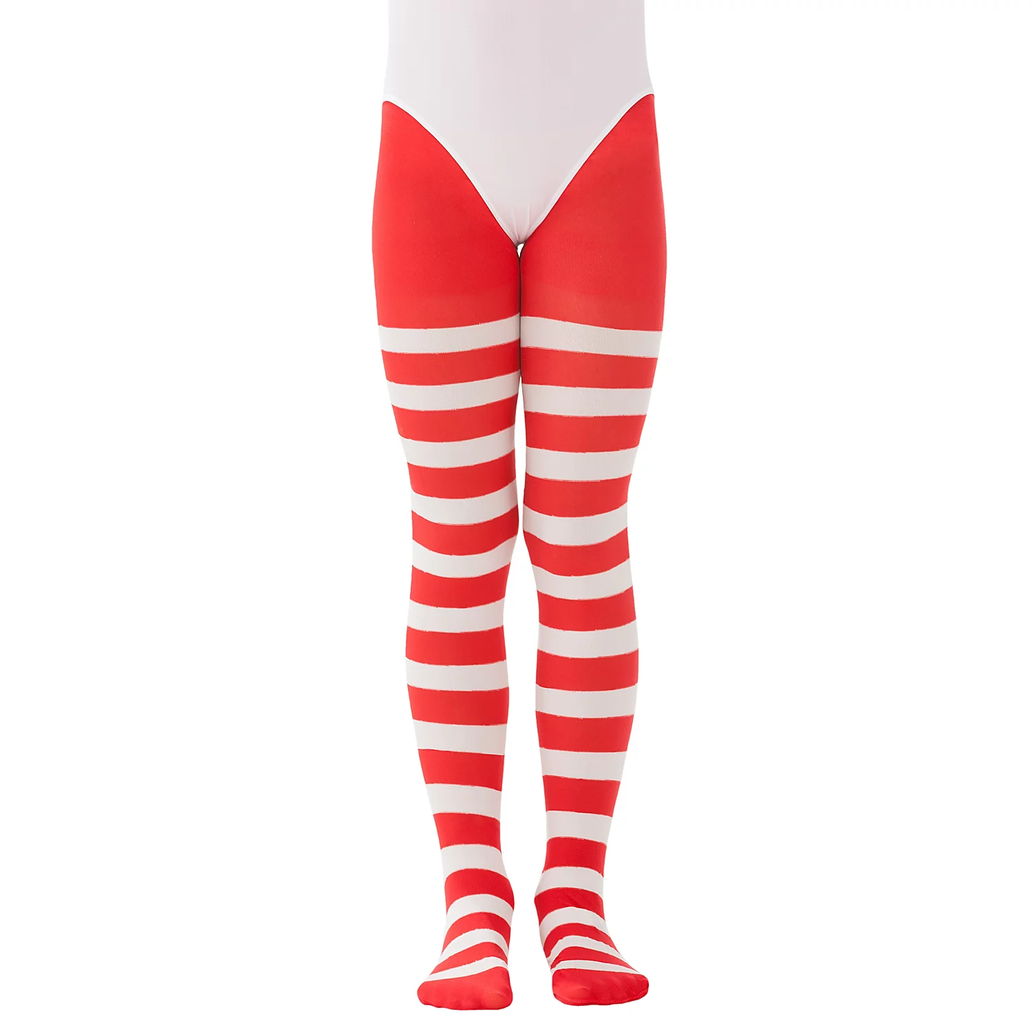 Kinder-Ringelstrumpfhose, rot/weiß Image