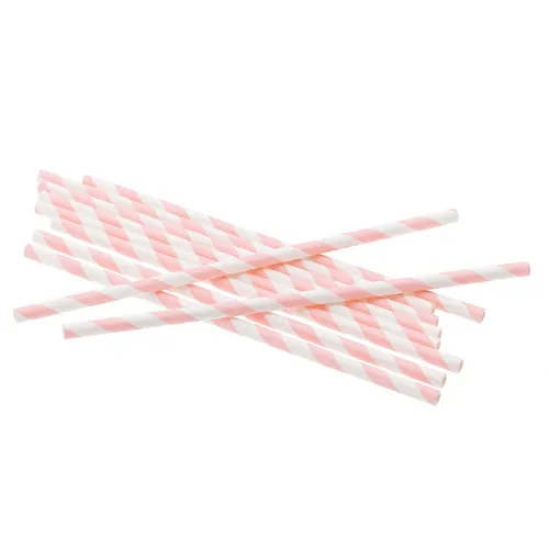 Trinkhalme, rosa, 12 Stück
