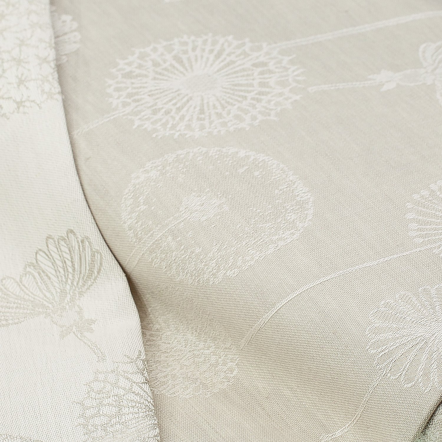 Halbleinen-Jacquard Pusteblumen, leinen/natur