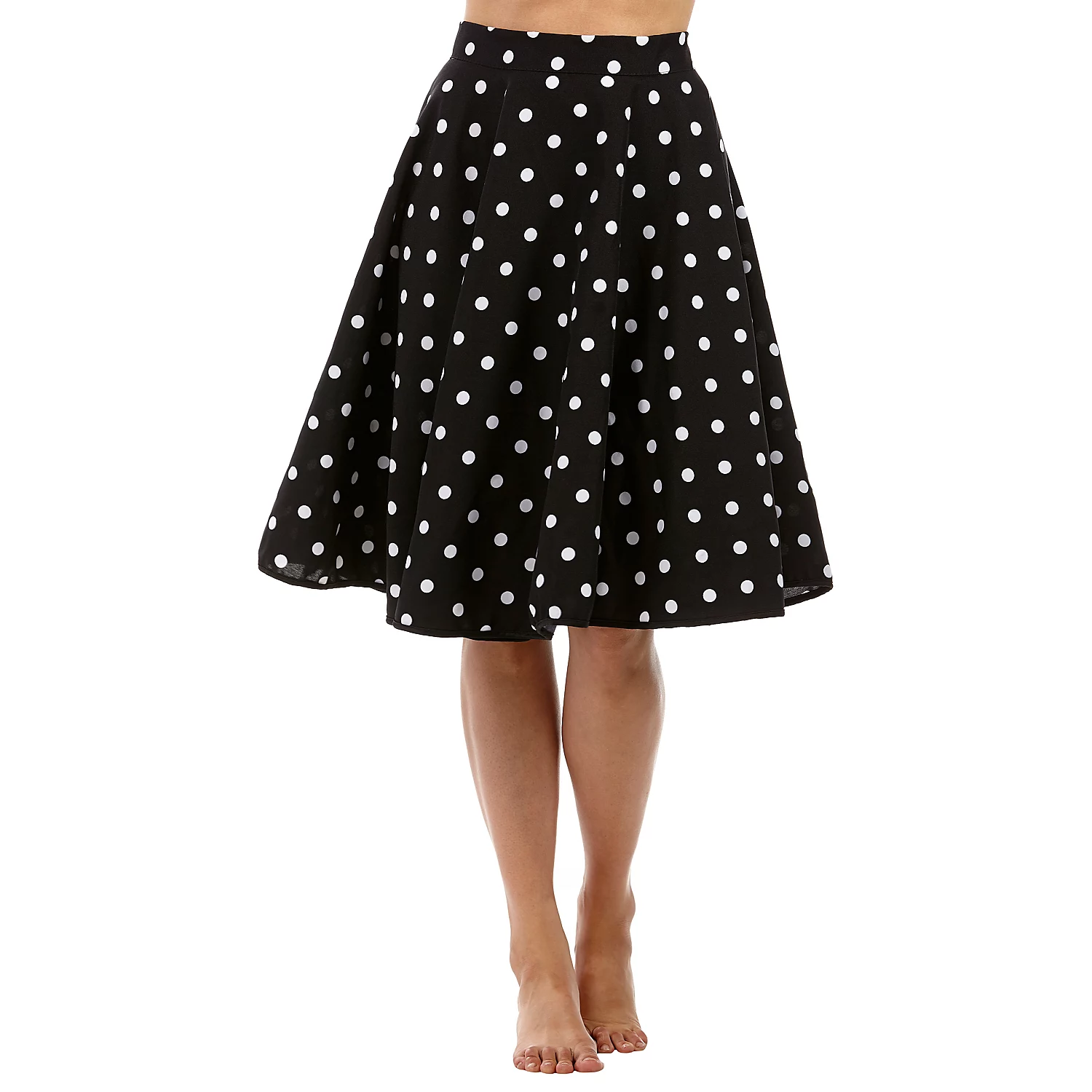 Rock’n’Roll-Rock für Damen, schwarz/weiß Image