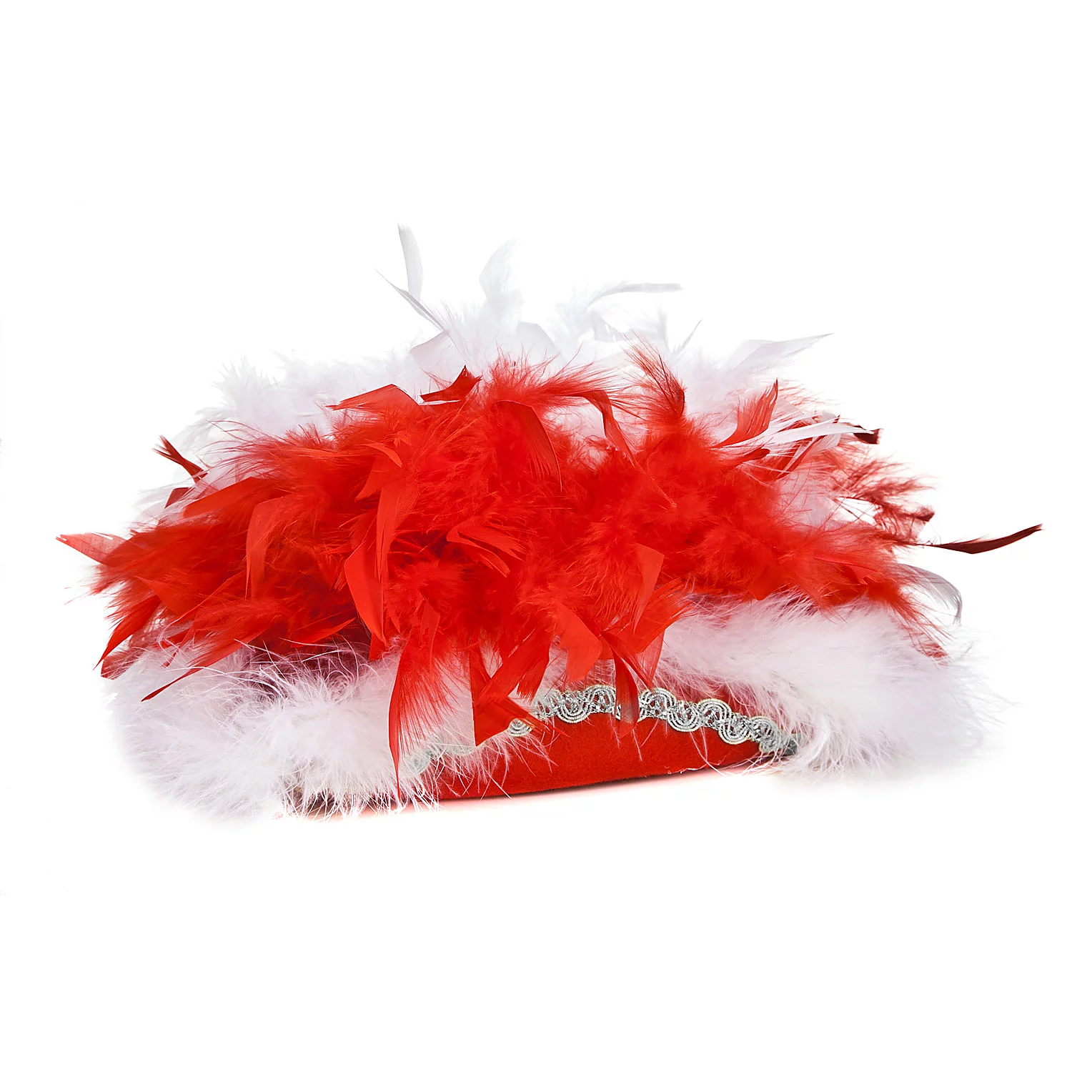 Kinder-Garde-Dreispitz, rot/weiß/silber Image