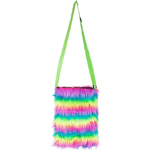 Tasche Plüsch, neon-bunt