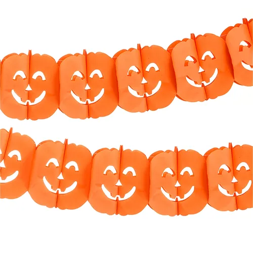Guirlande en papier ""citrouilles"", 3 m