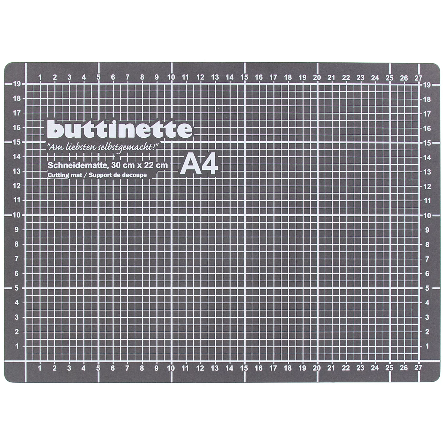 buttinette Schneidematte, 30 x 22 cm, grau