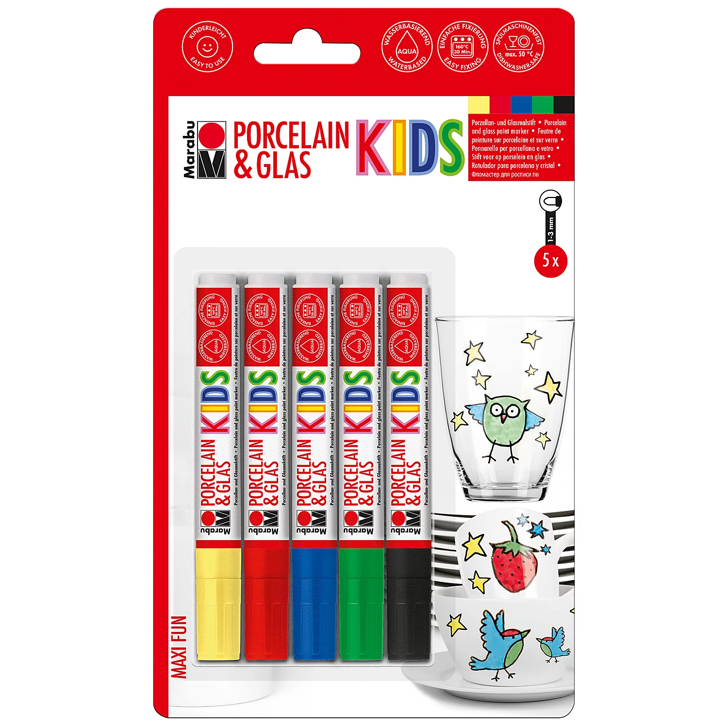 Marabu KiDS Porzellan- und Glasmalstifte Image
