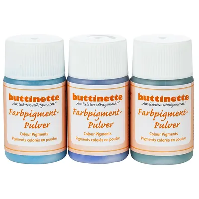 buttinette Farbpigment-Pulver, blautöne, 3x 20 ml Image