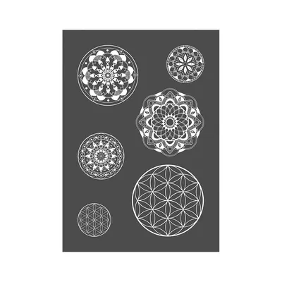 Rayher Siebdruck-Schablone Mandala Image
