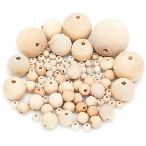 Holzkugeln, 10–50 mm Ø, 100 Stück