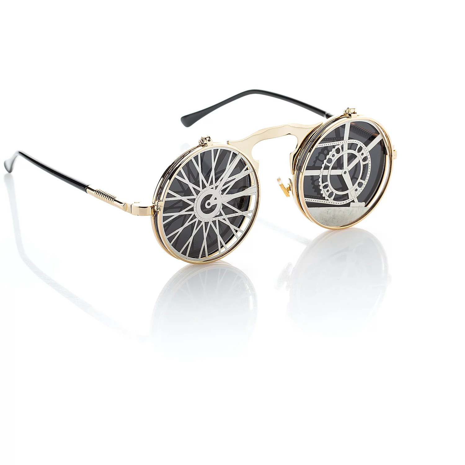 Brille Steampunk, gold Image