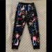 Adidas Bottoms | Girl’s Black Floral Adidas Joggers Small 7-8 Nwot | Color: Black | Size: Small 7-8