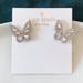Kate Spade Jewelry | Kate Spade Earrings Crystal Butterfly Earrings | Color: Gold | Size: Os