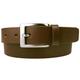 Mens Quality Leather Belt Made in UK, Dark Tan, 42-46, XL