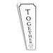 Lizton Sign Shop, Inc Together Home Aluminum Sign Metal in Black/White | 24 H x 6 W x 0.06 D in | Wayfair 4847-A624