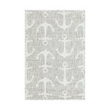 Gray Rectangle 2'2" x 3'1" Area Rug - Sand & Stable™ Brentwood/Ivory Indoor/Outdoor Area Rug Polypropylene | Wayfair