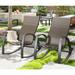 Lark Manor™ Alphild Patio 2 - Piece High Curved Backrest Glider Chair in Black/Gray/White | 26 H x 20 W x 39 D in | Wayfair