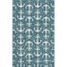 63 x 39 x 0.13 in Rug - Sand & Stable™ Baby & Kids Glidden Teal/Ivory Indoor/Outdoor Rug, Polypropylene | 63 H x 39 W x 0.13 D in | Wayfair