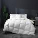 Alwyn Home 650 FP All Season Down Comforter Ultra-Soft Hotel Collection Duvet Insert () Down & Feather Blend/Goose Down, in White | Wayfair