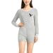 Women's Concepts Sport Heathered Gray Houston Texans Venture Sweater Romper