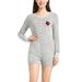 Women's Concepts Sport Gray Louisville Cardinals Venture Sweater Romper