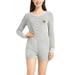 Women's Concepts Sport Heathered Gray Minnesota Vikings Venture Sweater Romper