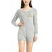 Women's Concepts Sport Gray Appalachian State Mountaineers Venture Sweater Romper