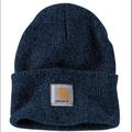 Carhartt Accessories | - New Stock Carhartt Blue Blk Hat Beanie New | Color: Black/Blue | Size: Os
