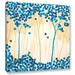 ArtWall Turquoise Forest I Gallery Wrapped Canvas in Blue/Green/Orange | 24 H x 24 W x 2 D in | Wayfair 0dic096a2424w
