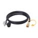 Flame King 8-FT 90° Low-Pressure Propane Regulator Hose Quick Connect for RVs, Grills, & Heaters | 2.2 H x 96 W x 2.7 D in | Wayfair LPRH8