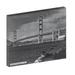 Ebern Designs Golden Gate Bridge, Historic San Francisco - Wrapped Canvas Photograph Print Canvas, in Black/White | 20 H x 24 W x 1.5 D in | Wayfair