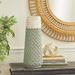 Mistana™ Albro Indoor/Outdoor Ceramic Table Vase Ceramic in Green/White | 19.15 H x 7.4 W x 7.4 D in | Wayfair BB4E7395103346C9AD2231805C14B41C