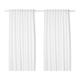 Ikea Tibast Curtains 1 Pair White 503.967.58 Size 57x98
