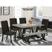 Wildon Home® Crestover 6 - Piece Rubberwood Solid Wood Dining Set Wood/Upholstered in Gray/Black/Brown | Wayfair B9E630A5D2174FEF8E5FF03821977CC3