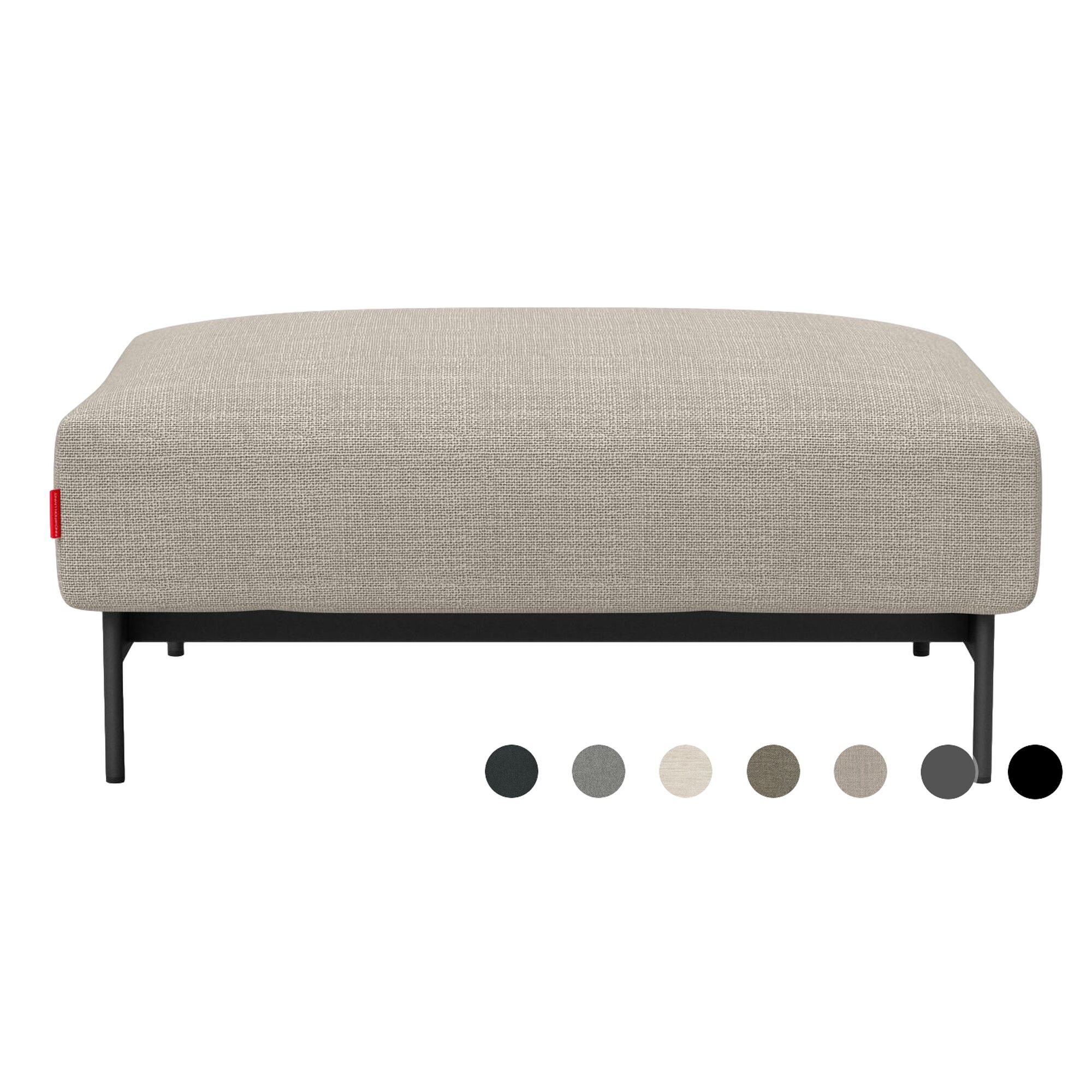 Innovation »Malloy« Ottomane 612 Blida Sand Grey