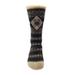 Women's Diamond Fairisle Thermal Socks by GaaHuu in Black (Size OS (6-10.5))