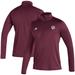 Men's adidas Maroon Texas A&M Aggies Freelift Sport Raglan Quarter-Zip Jacket