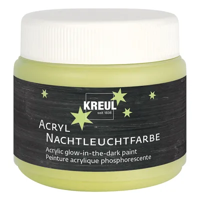 Acrylfarbe mit Nachtleuchteffekt, gelb, 150 ml